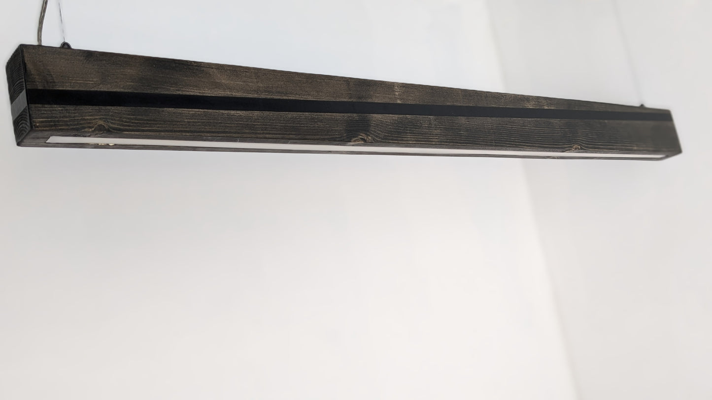 Liniar LED Pendant Light | Black Resin on Ebony Matt Finish