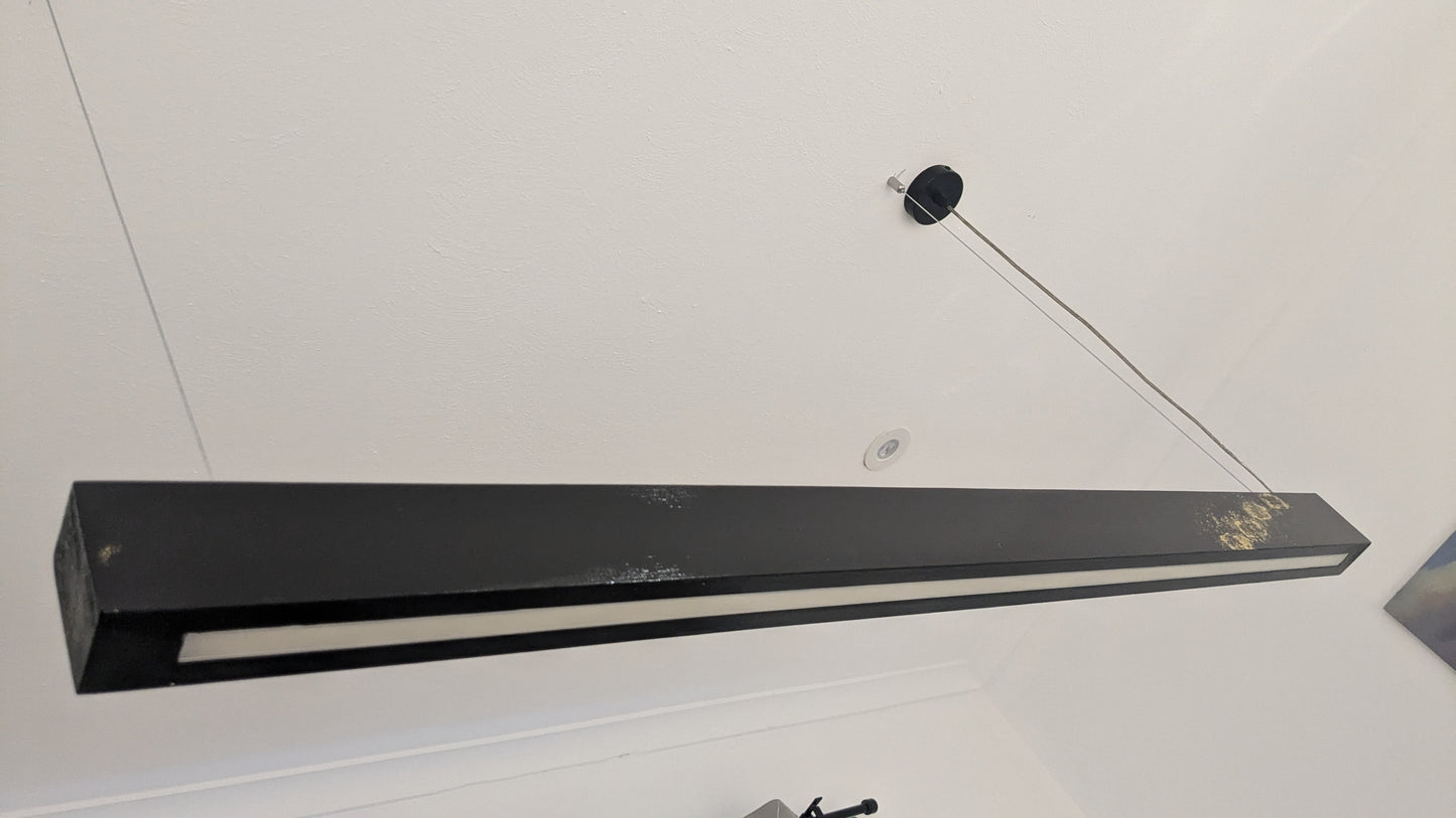 Modern LED Pendant Light | Golden leaf on ebony gloss finish