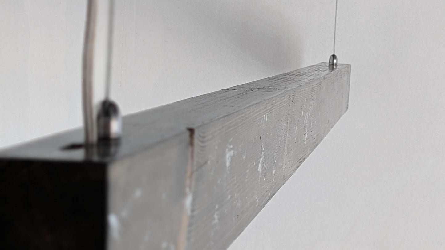 Pendant LED Light | Glossy finish with Silver over Quartz Grey