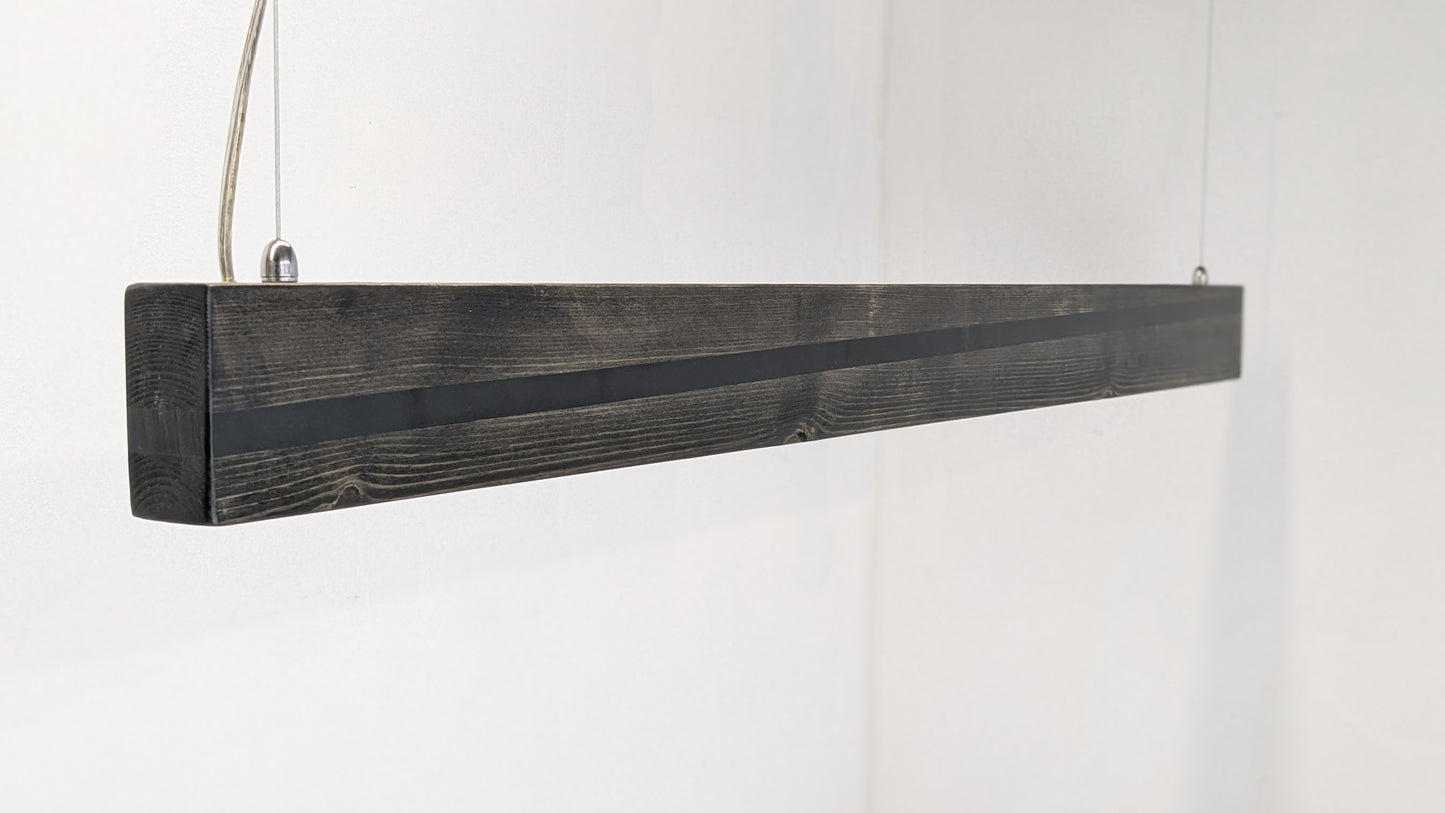 Liniar LED Pendant Light | Black Resin on Ebony Matt Finish