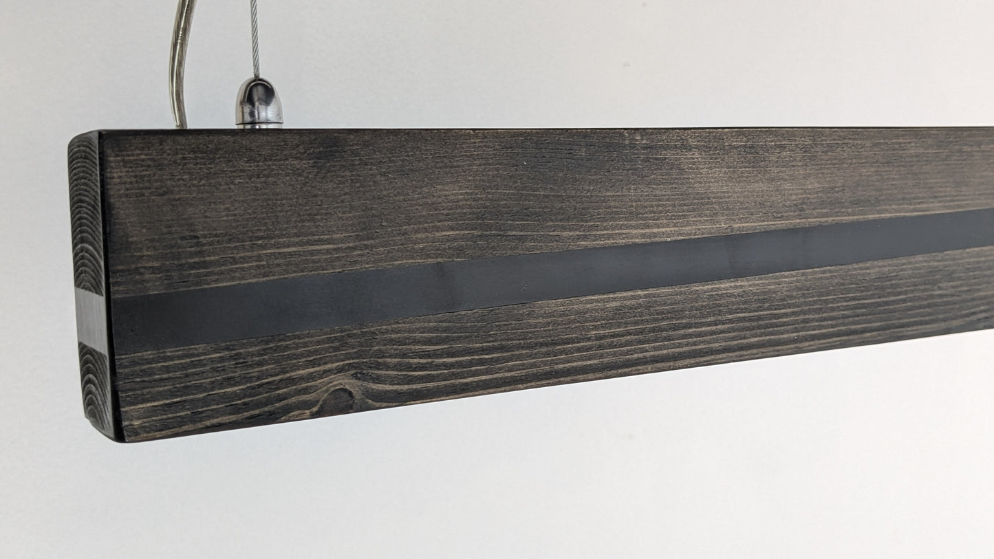 Liniar LED Pendant Light | Black Resin on Ebony Matt Finish