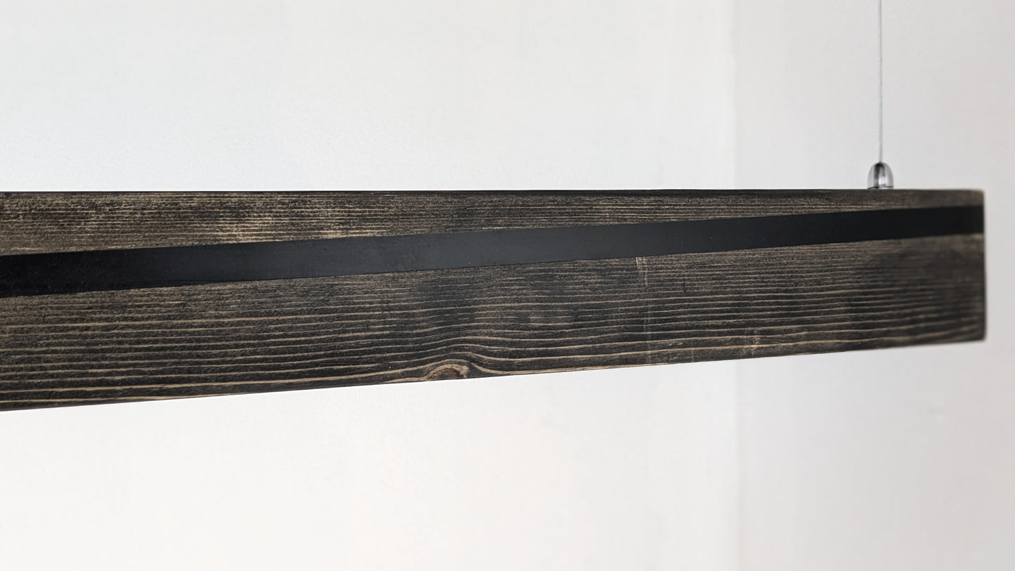 Liniar LED Pendant Light | Black Resin on Ebony Matt Finish