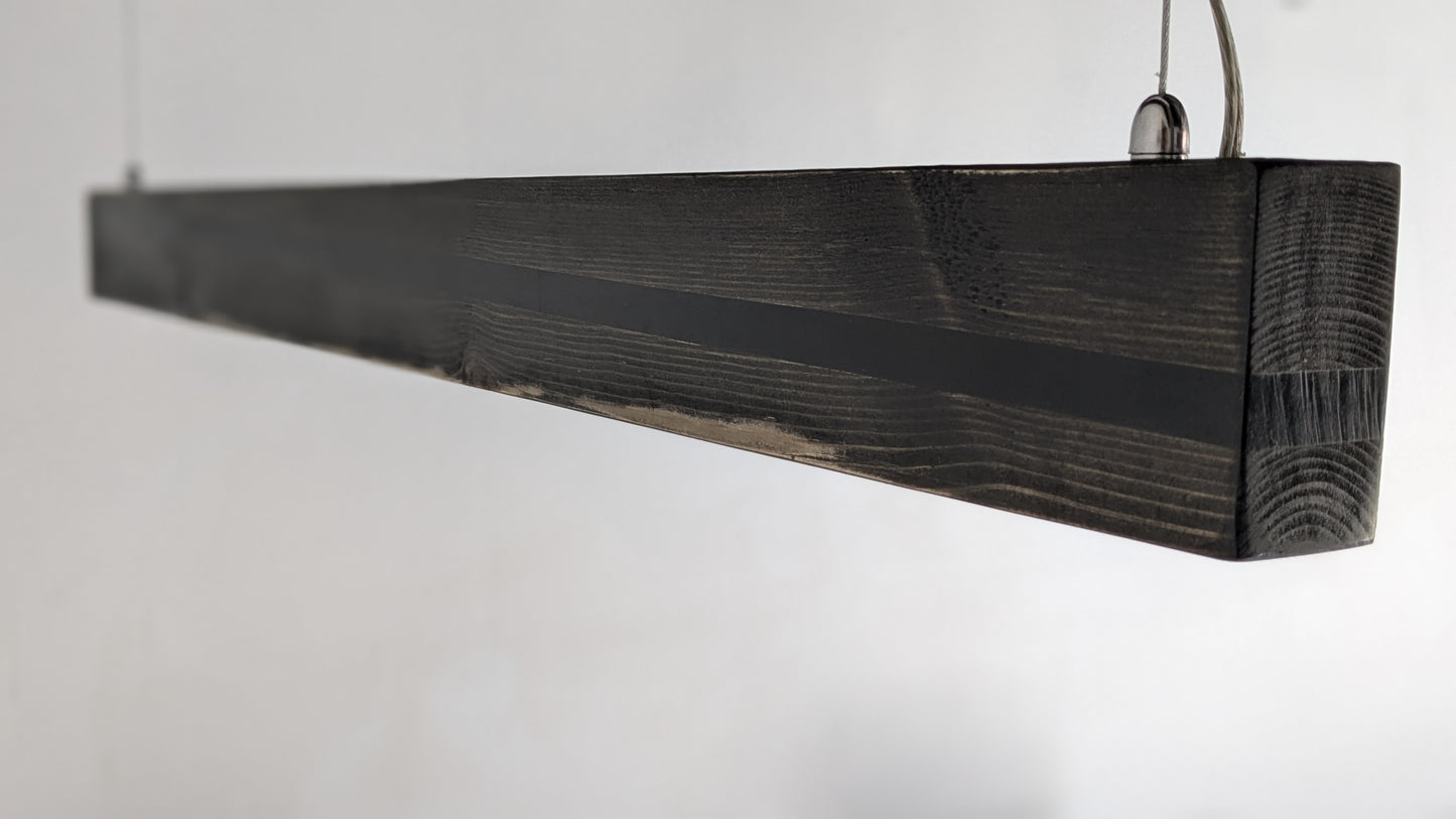 Liniar LED Pendant Light | Black Resin on Ebony Matt Finish