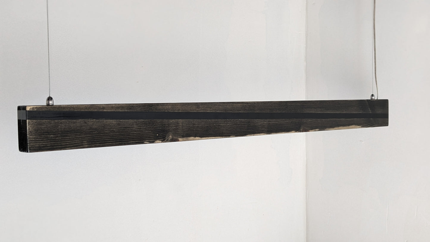 Liniar LED Pendant Light | Black Resin on Ebony Matt Finish