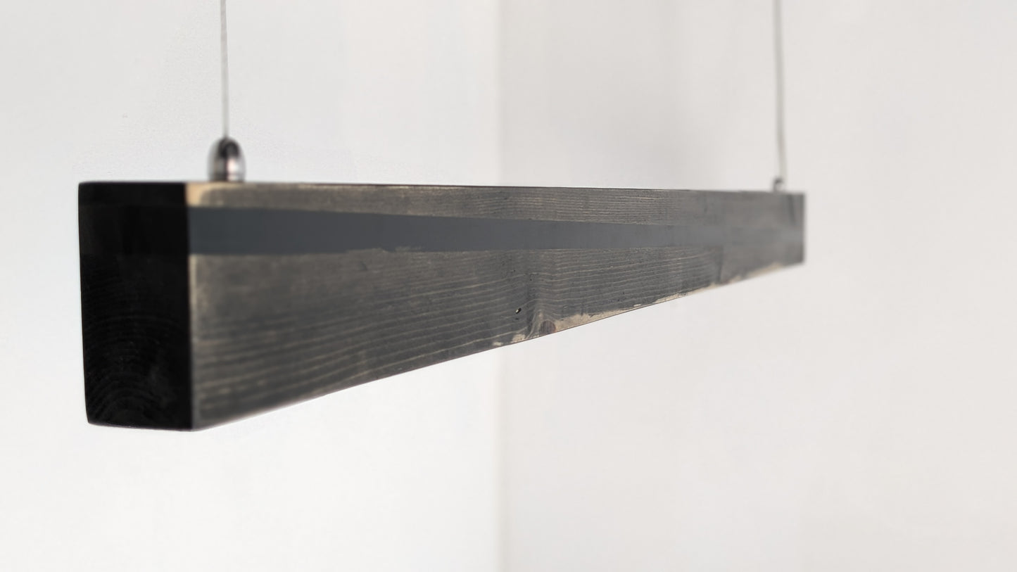 Liniar LED Pendant Light | Black Resin on Ebony Matt Finish