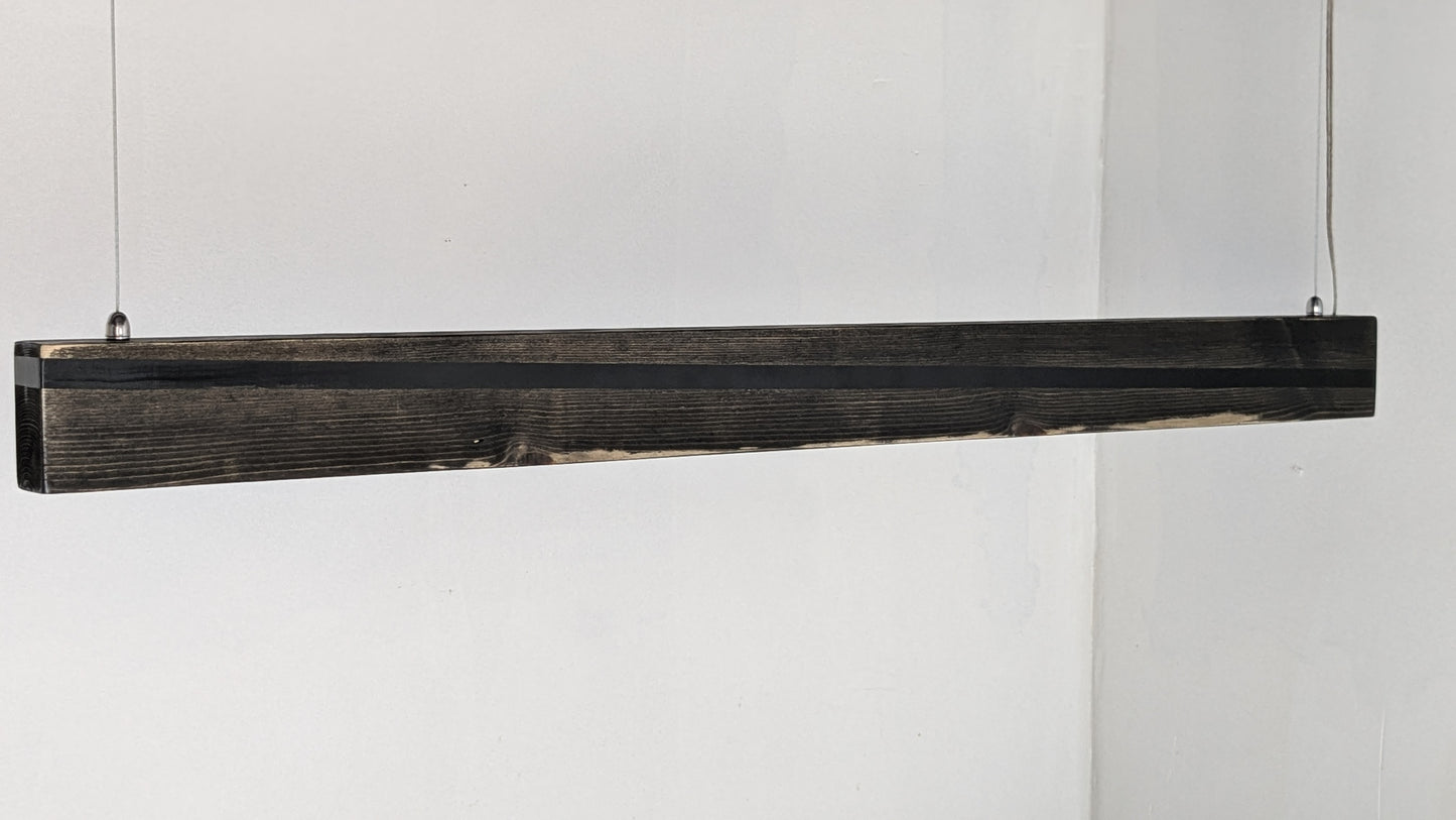 Liniar LED Pendant Light | Black Resin on Ebony Matt Finish