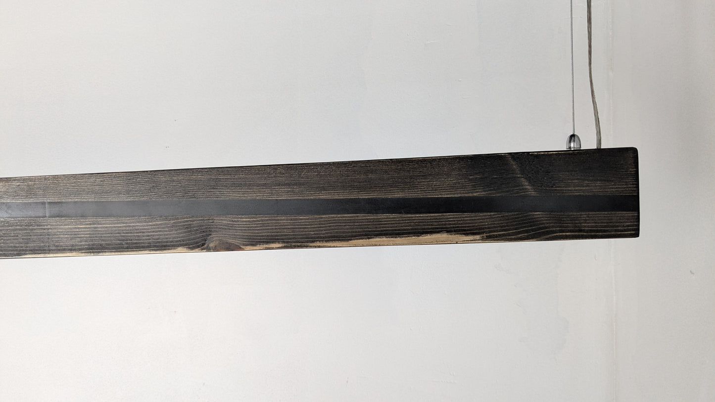 Liniar LED Pendant Light | Black Resin on Ebony Matt Finish
