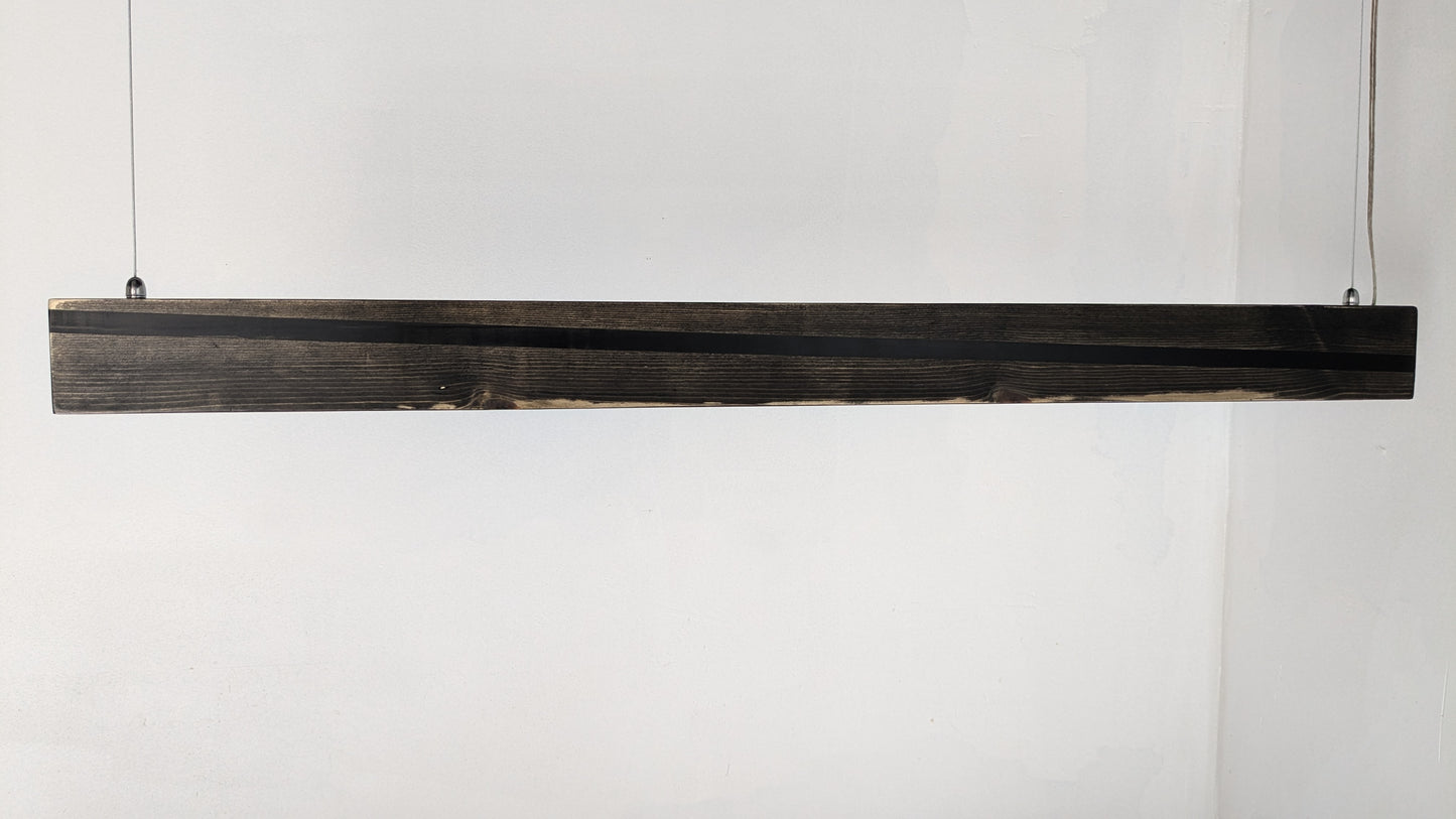 Liniar LED Pendant Light | Black Resin on Ebony Matt Finish