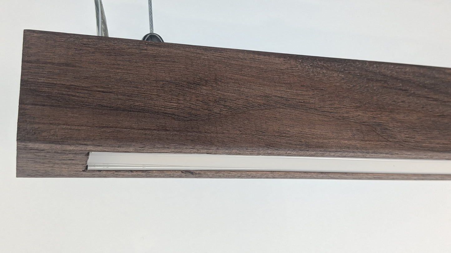Liniar LED Pendant Light | American Walnut Semigloss Hardwax Oil