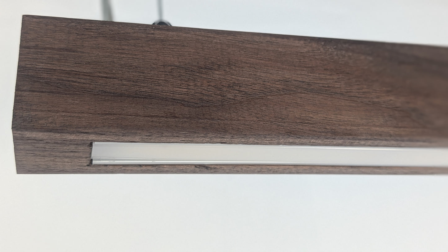 Liniar LED Pendant Light | American Walnut Semigloss Hardwax Oil