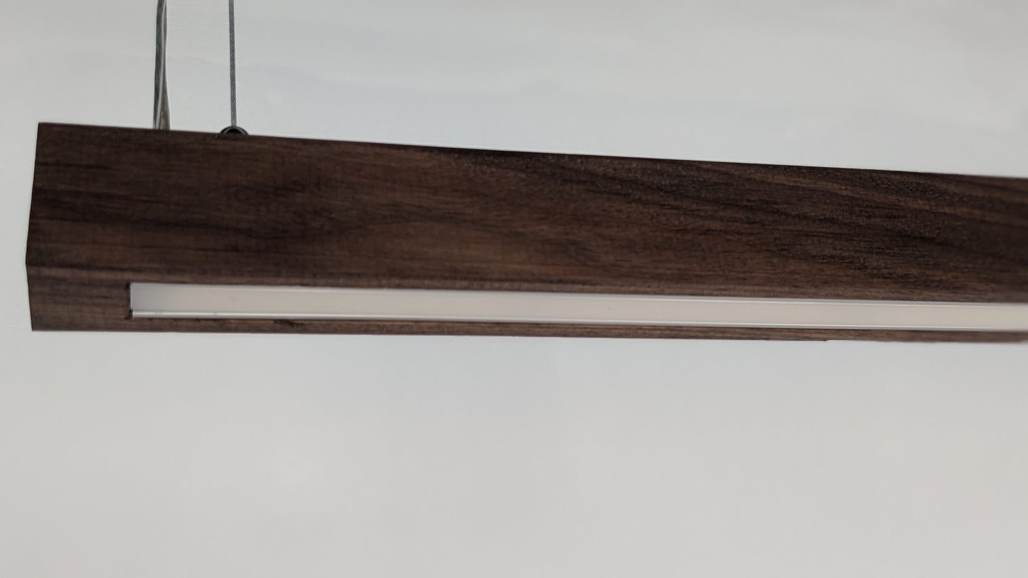 Liniar LED Pendant Light | American Walnut Semigloss Hardwax Oil