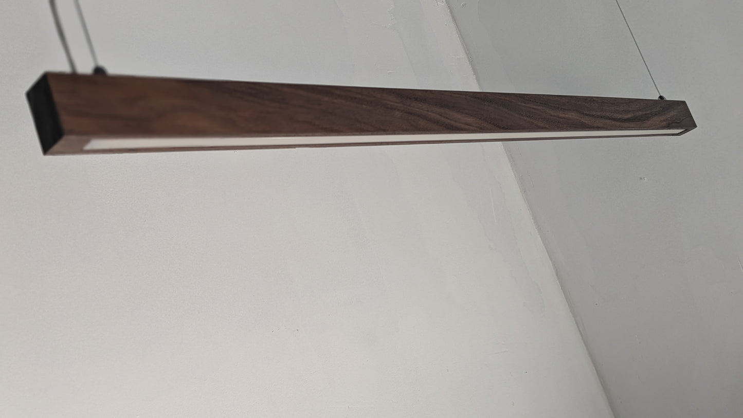 Liniar LED Pendant Light | American Walnut Semigloss Hardwax Oil