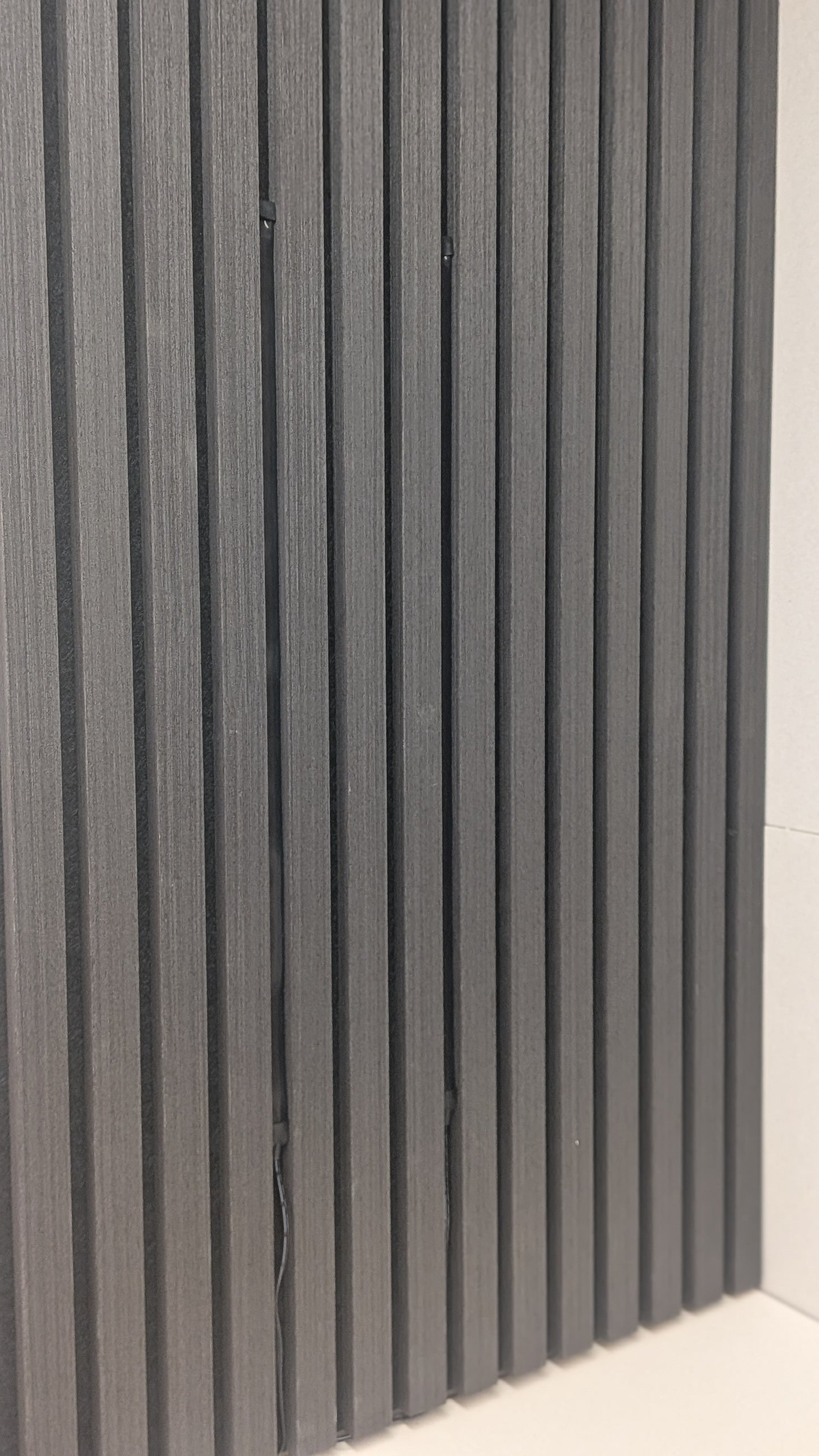 Invisible LED Lighting Kit for Acoustic Slate Wall Panels.