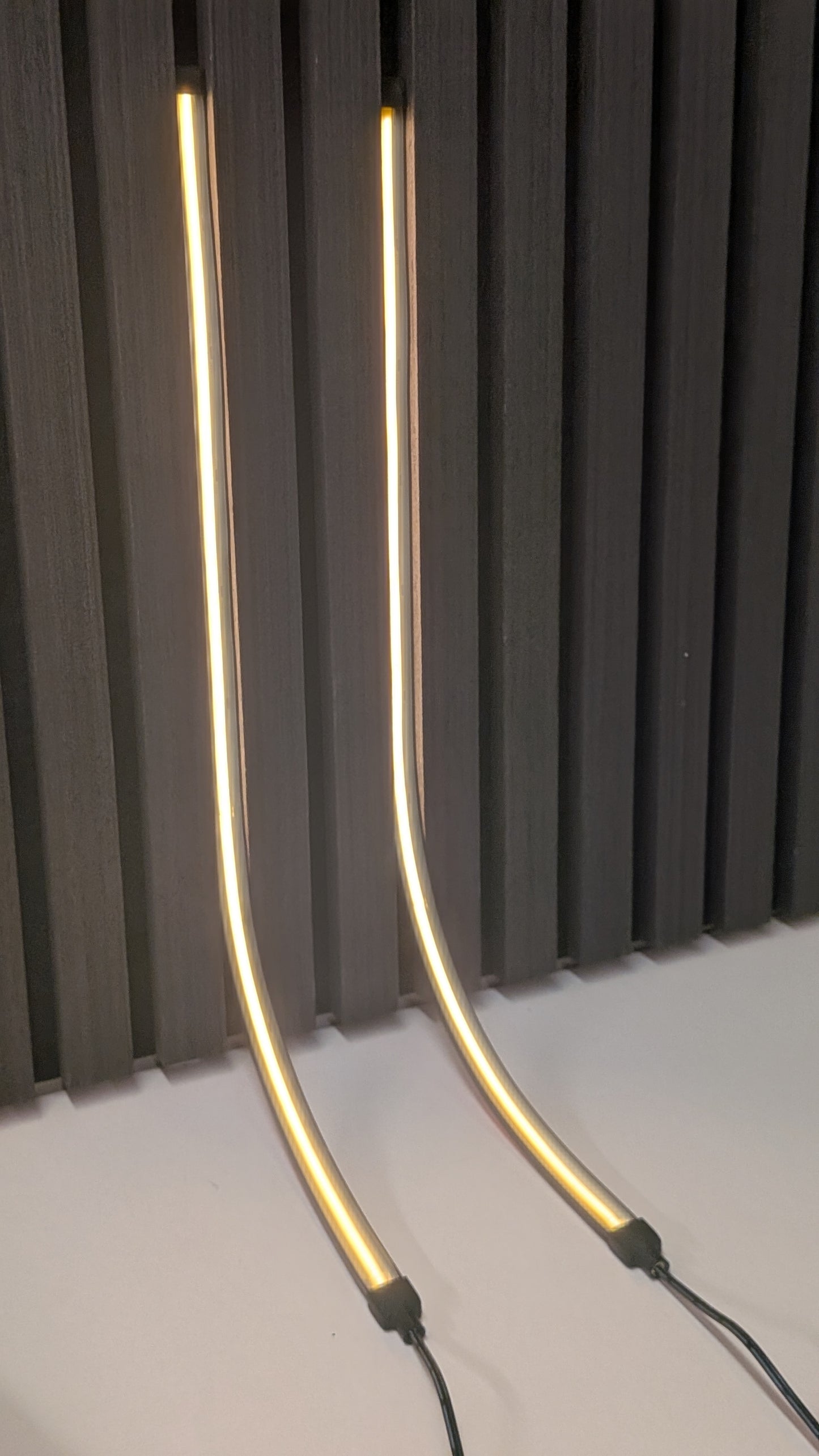 Invisible LED Lighting Kit for Acoustic Slate Wall Panels.