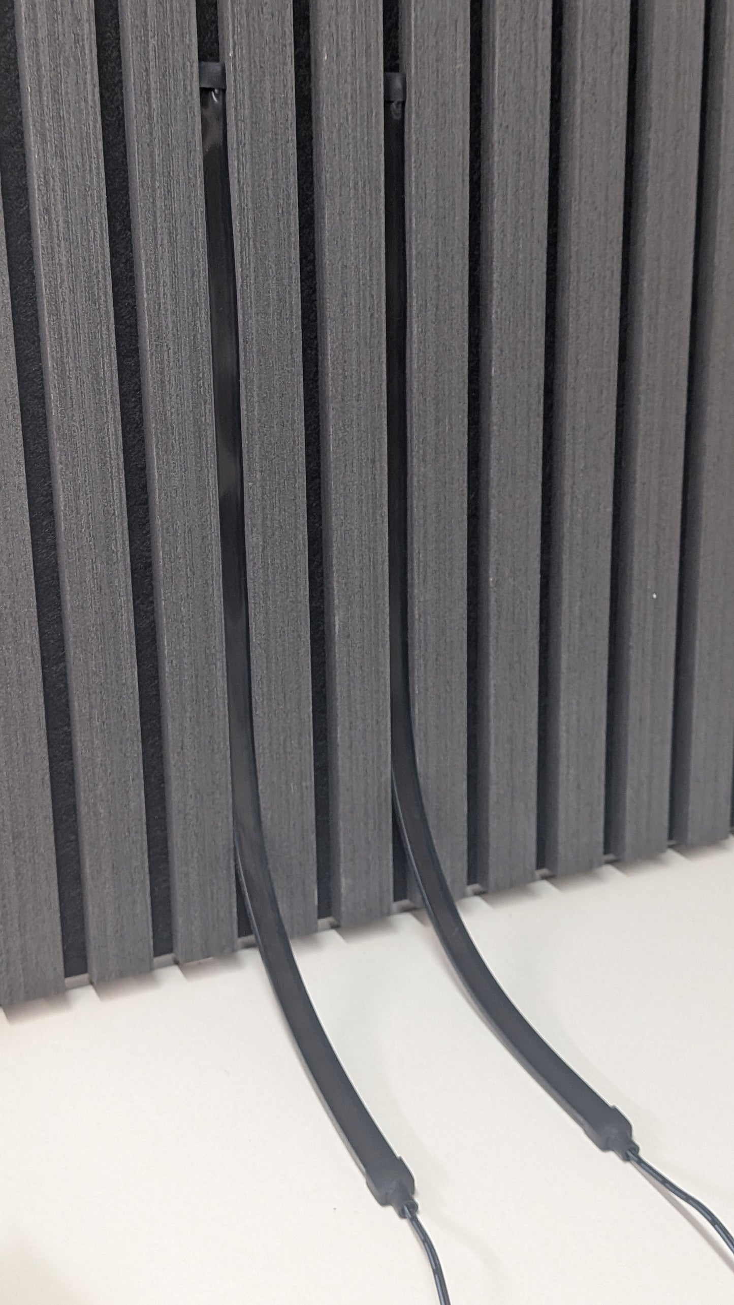 Invisible LED Lighting Kit for Acoustic Slate Wall Panels.