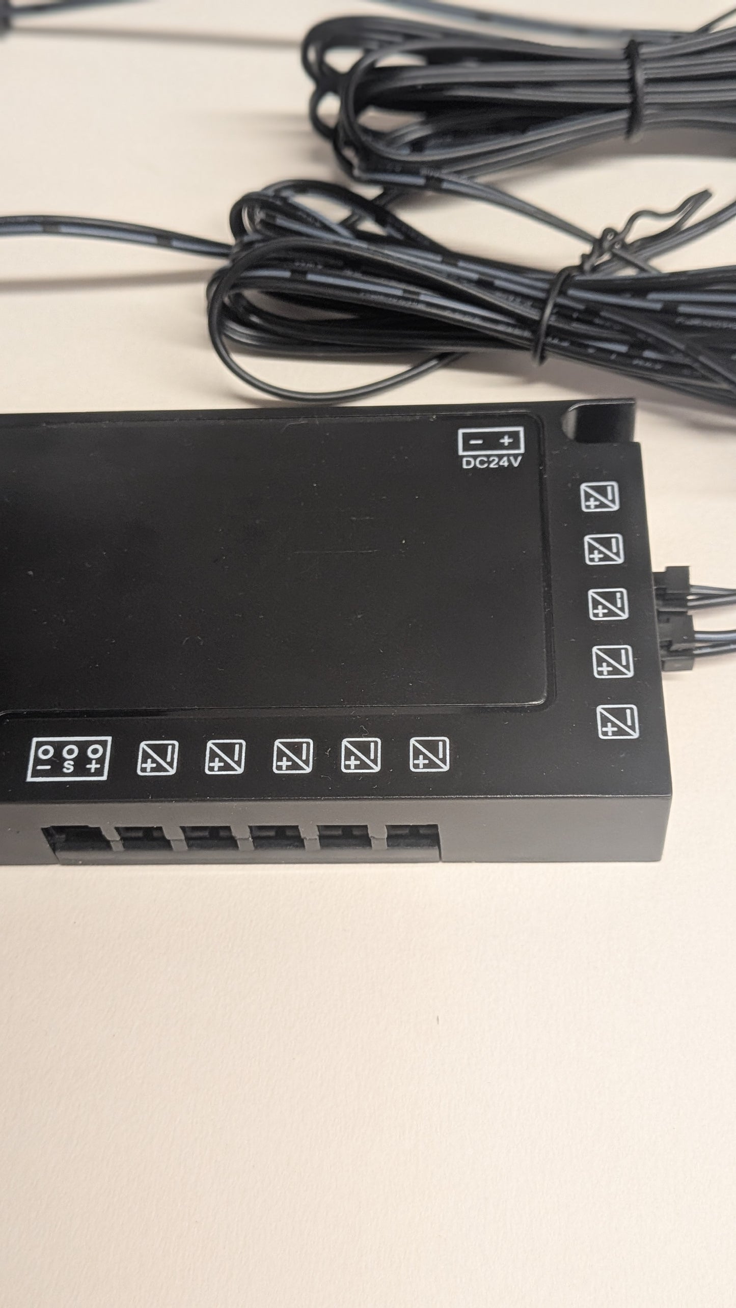 Invisible LED Lighting Kit for Acoustic Slate Wall Panels.