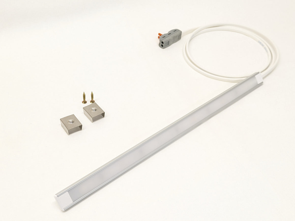 Double insulated 230V LED strip for under cabinets, no separate driver needed