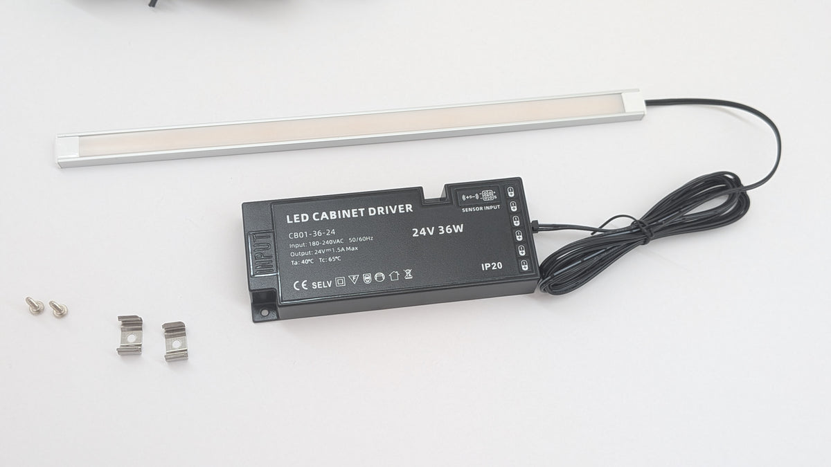 Slim dotless LED lighting for display cabinets, 4mm wide and 10mm tall