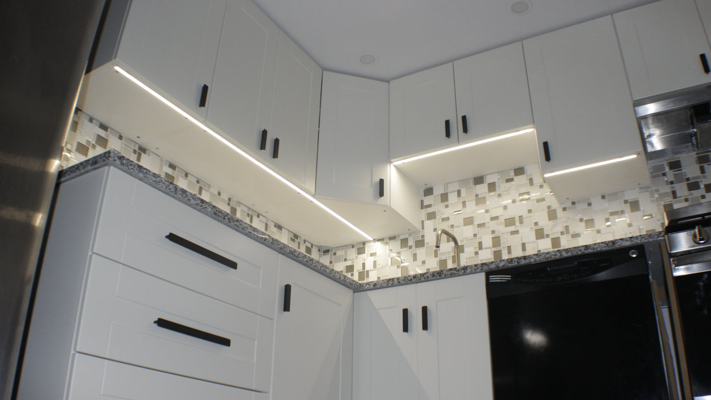 LED Under Cabinet Lights | 7mm Slim | Dotless | 230V - No Driver Required | 850 Lumens/Metre