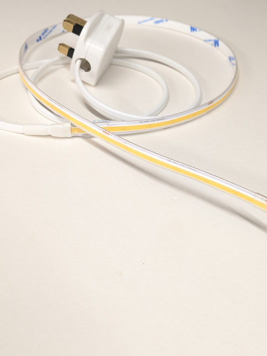 Coving | Over cabinets lighting COB LED Strip | Seamless | No dots | 230V No driver required