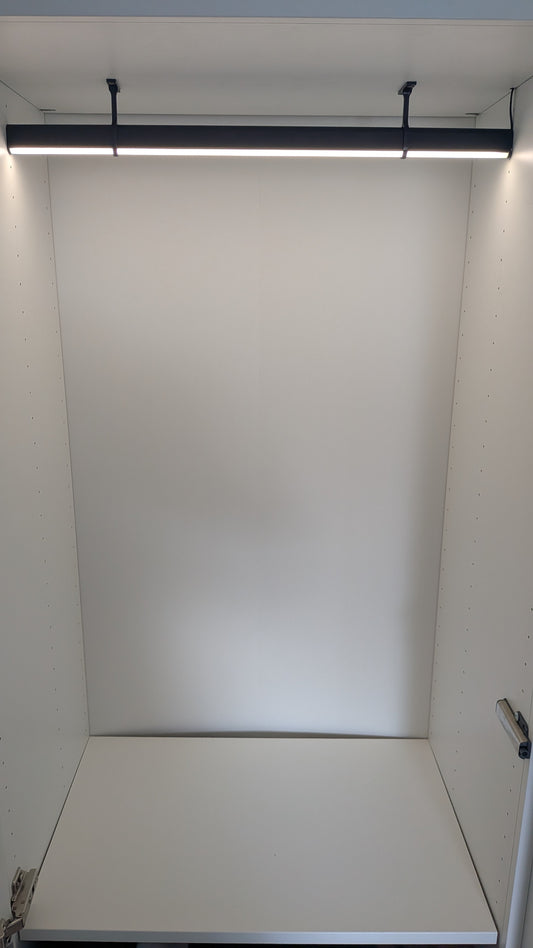 LEDs Wardrobe Hanging Rails Light with Integrated Illumination | Warm White