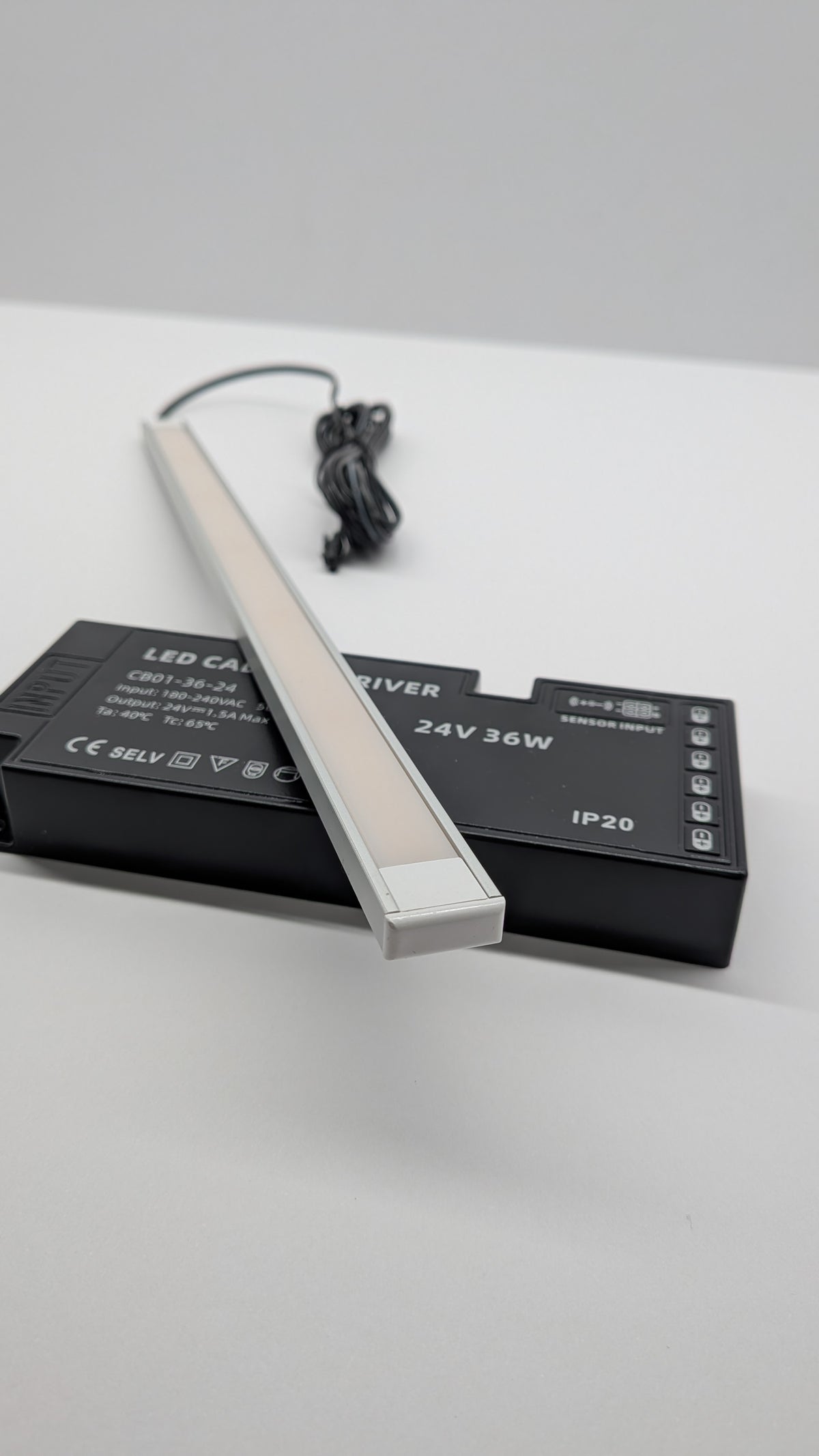 Motion sensor wardrobe LED lighting, multiple lights switching on together