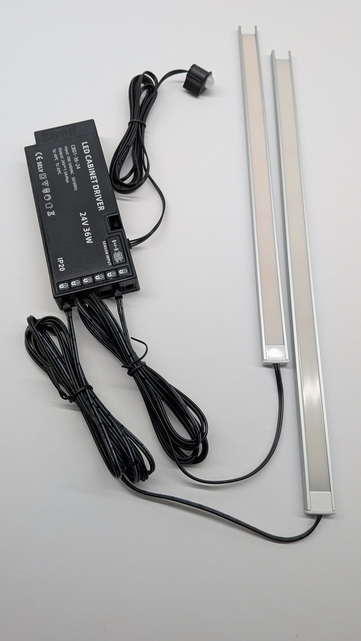 Aluminium channel LED strip with a seamless, dotless glow for wardrobe and cabinet lighting