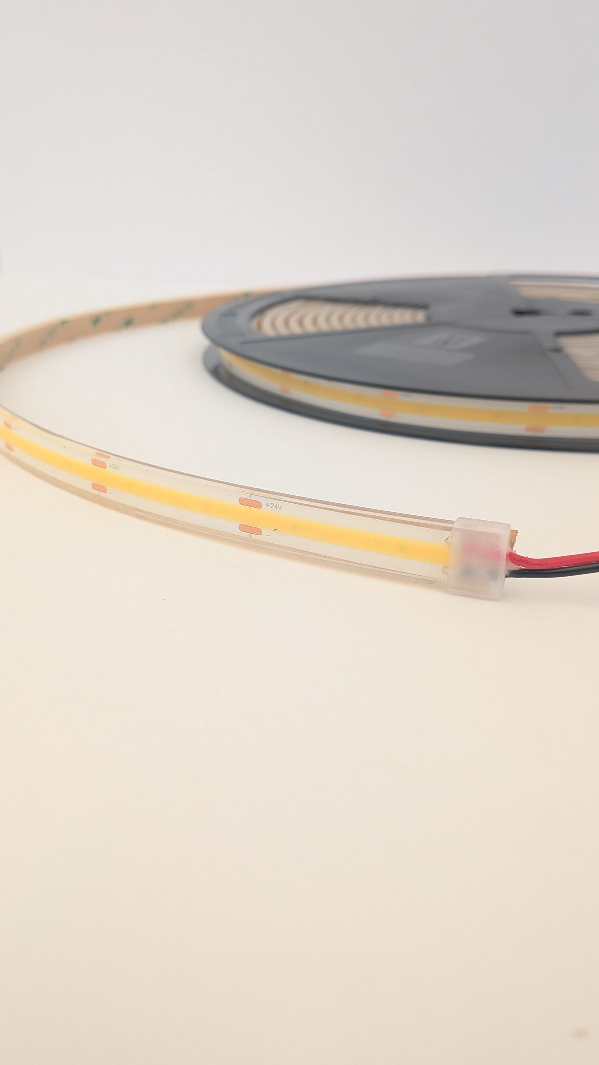 Waterproof IP68 COB LED strip light, seamless dotless glow, 1550 lumens per metre