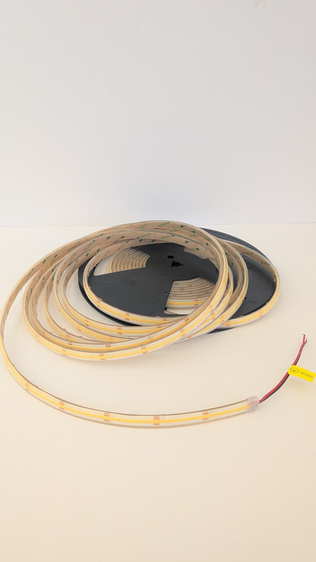 Outdoor-ready IP68 COB LED strip, 1550 lumens, in warm white or daylight