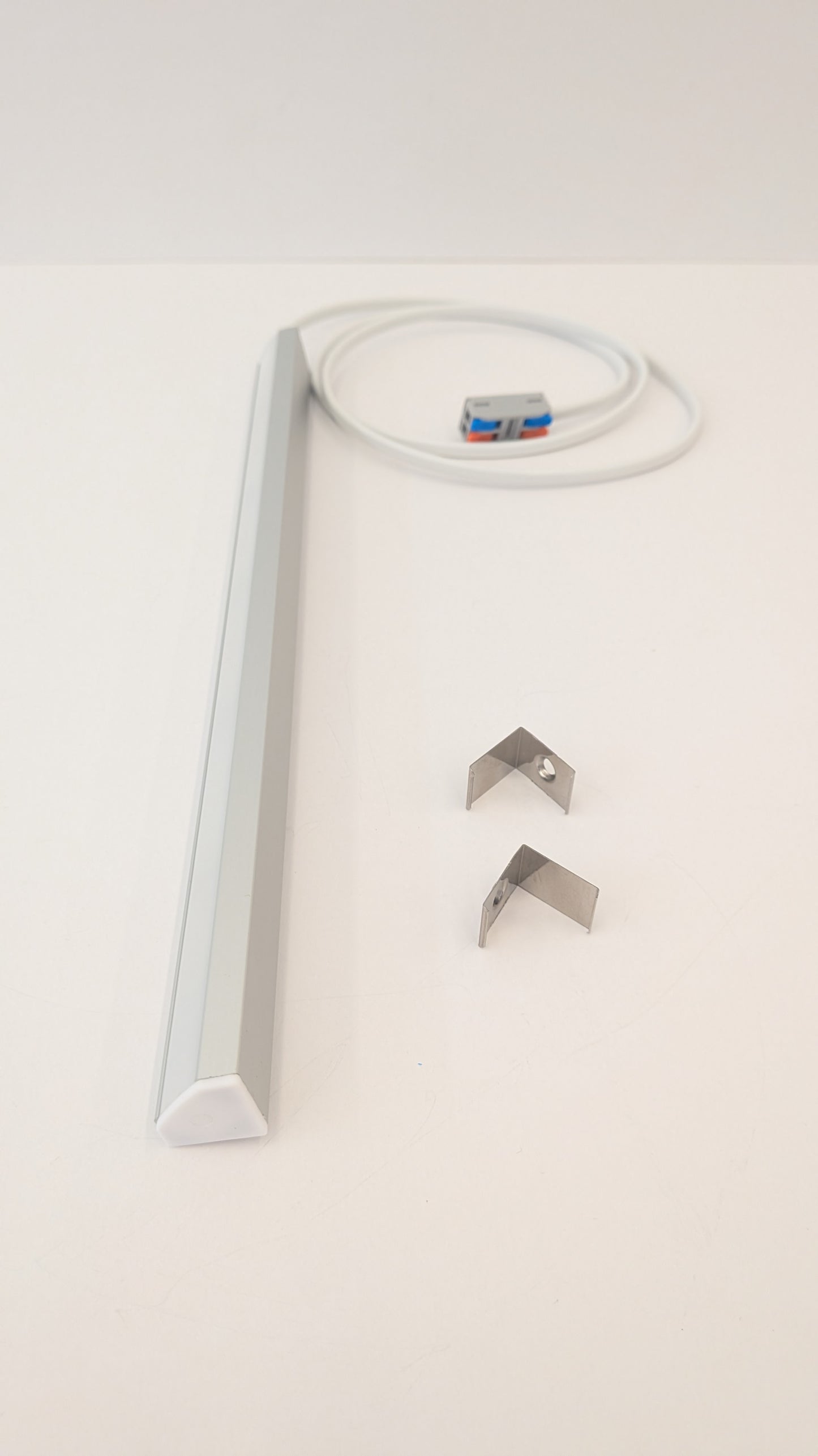 Under Cabinet LED Light | Corner Mounted | 19mm x 19mm | 230V - No Driver Required | 1400 Lumens/Metre